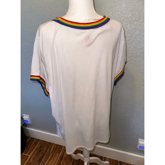 Disney Women's White Mickey Mouse Graphic Blouse - Picture 8 of 11